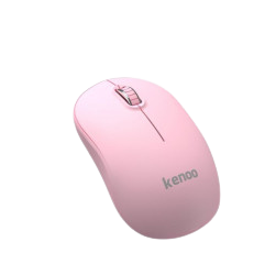 Chuột không dây Kenoo M104 Trắng/Hồng/Đen (USB/1 pin rời)